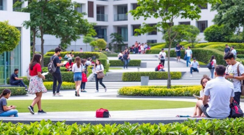 Mahasiswa belajar bersama di Universitas Batam.